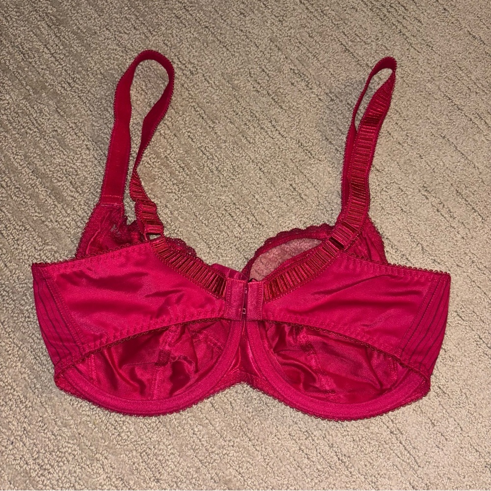 Fantasie Red Full-Coverage Bra with Underwire Support - Picture 2 of 3